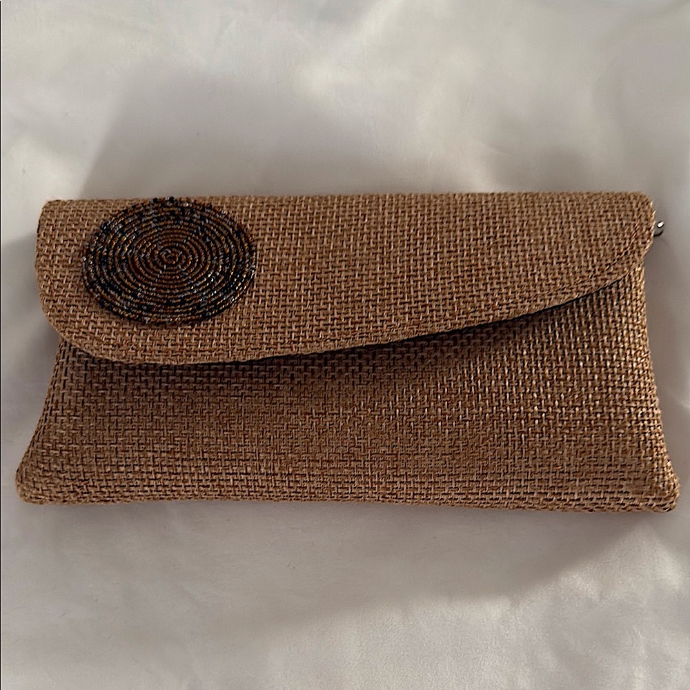 Elegant Tan Clutch Bag